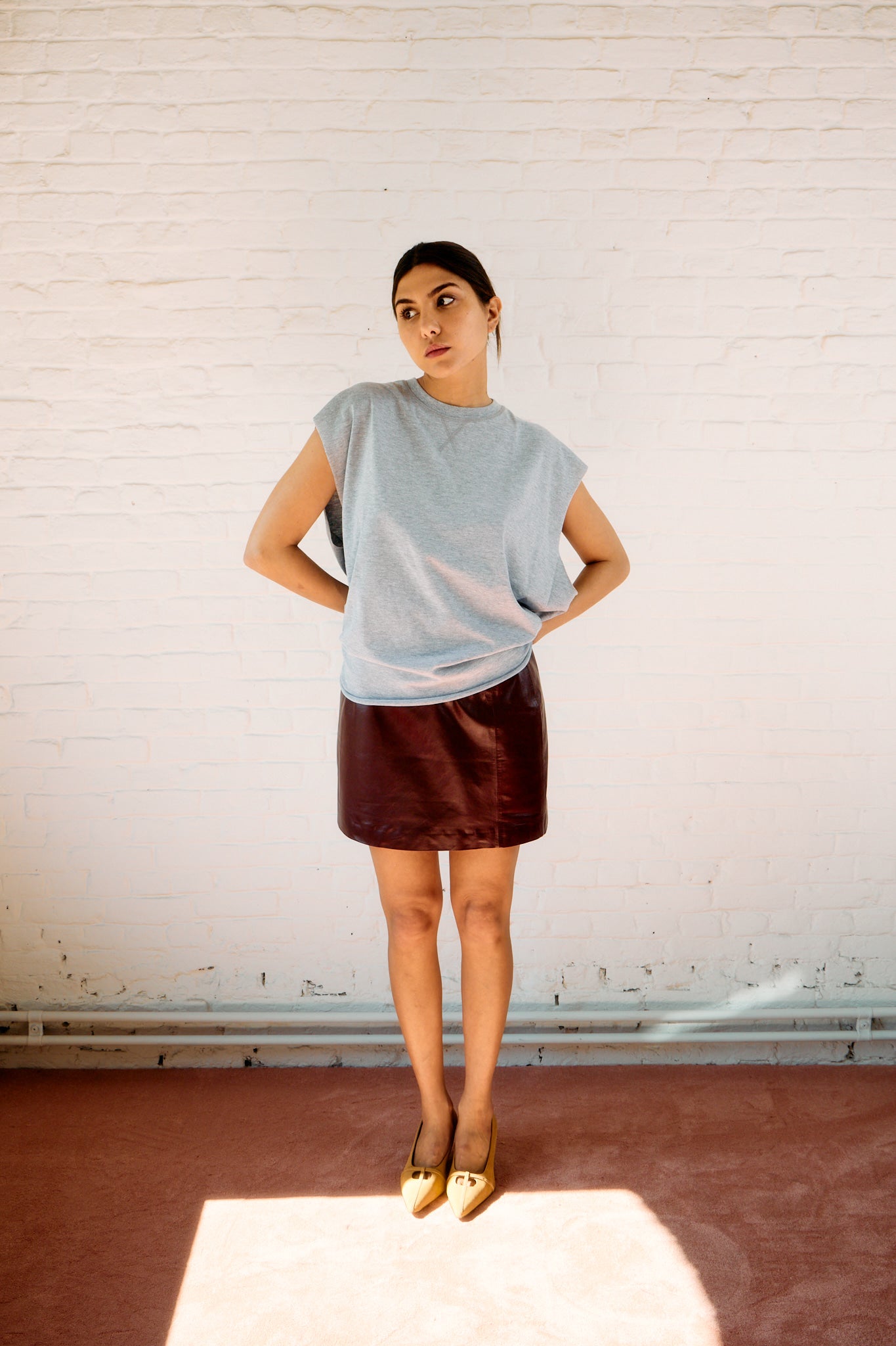 The Sleeveless T I Grey