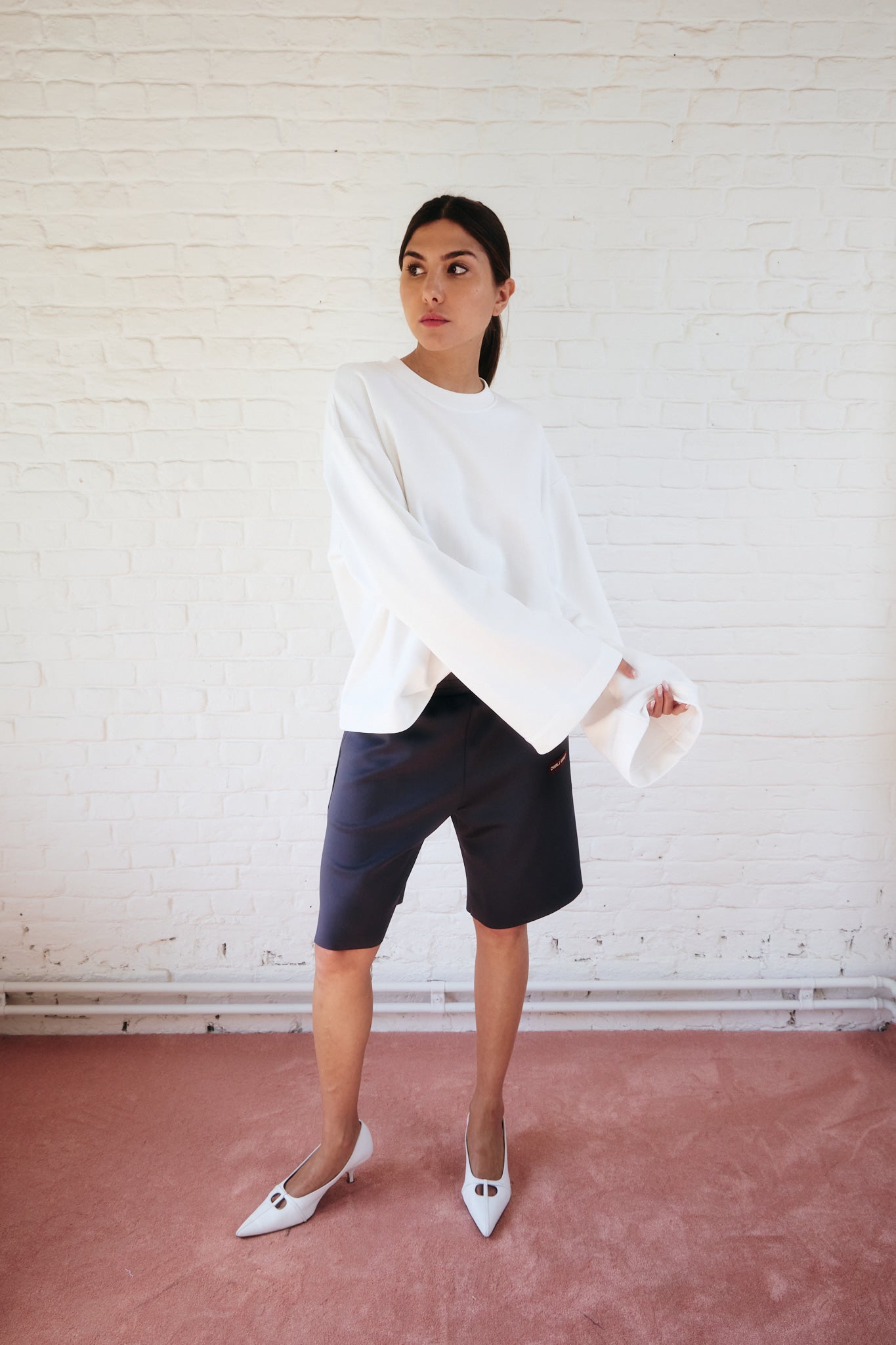 The Wide Sweat I White