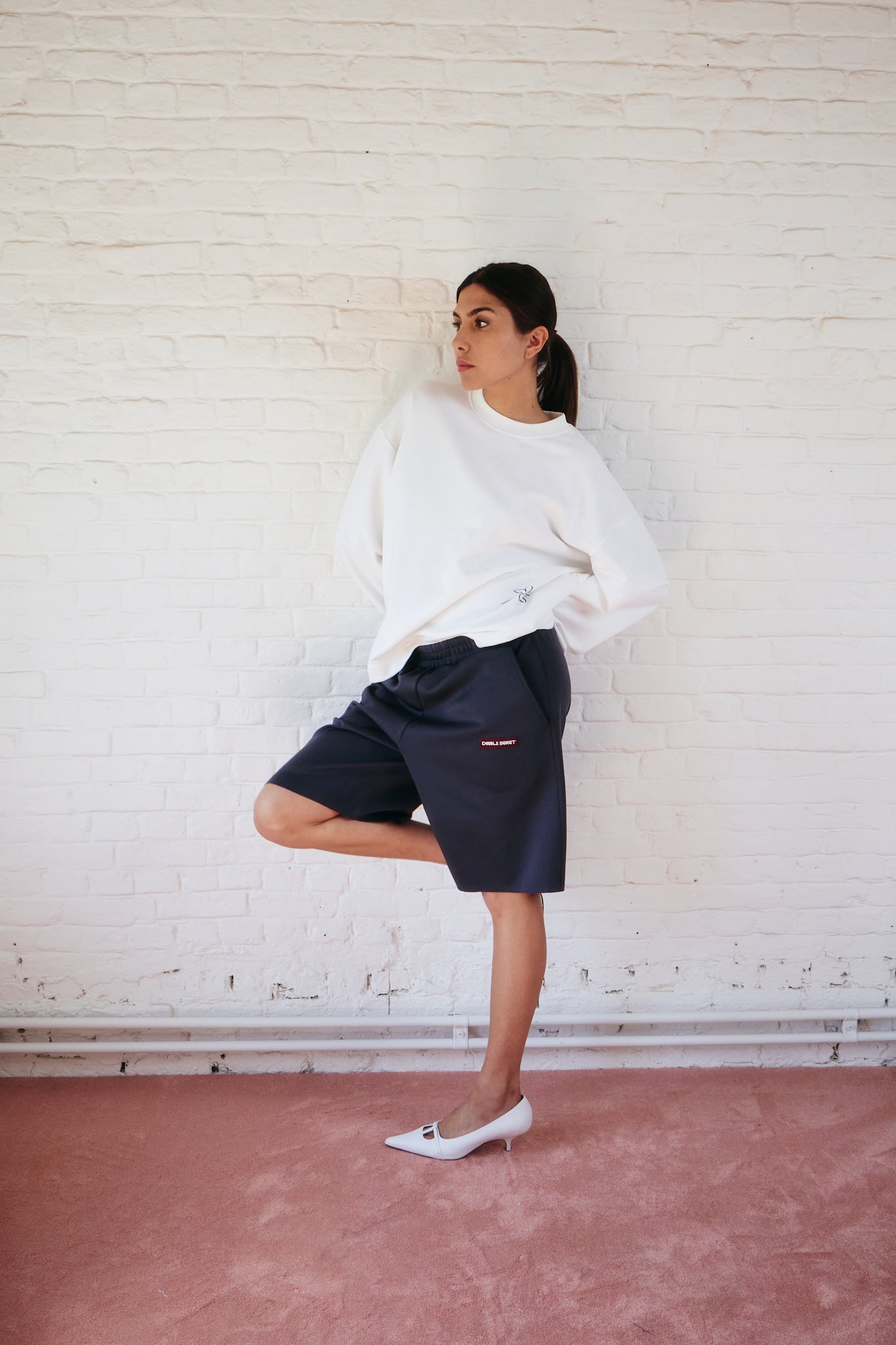 The Wide Sweat I White