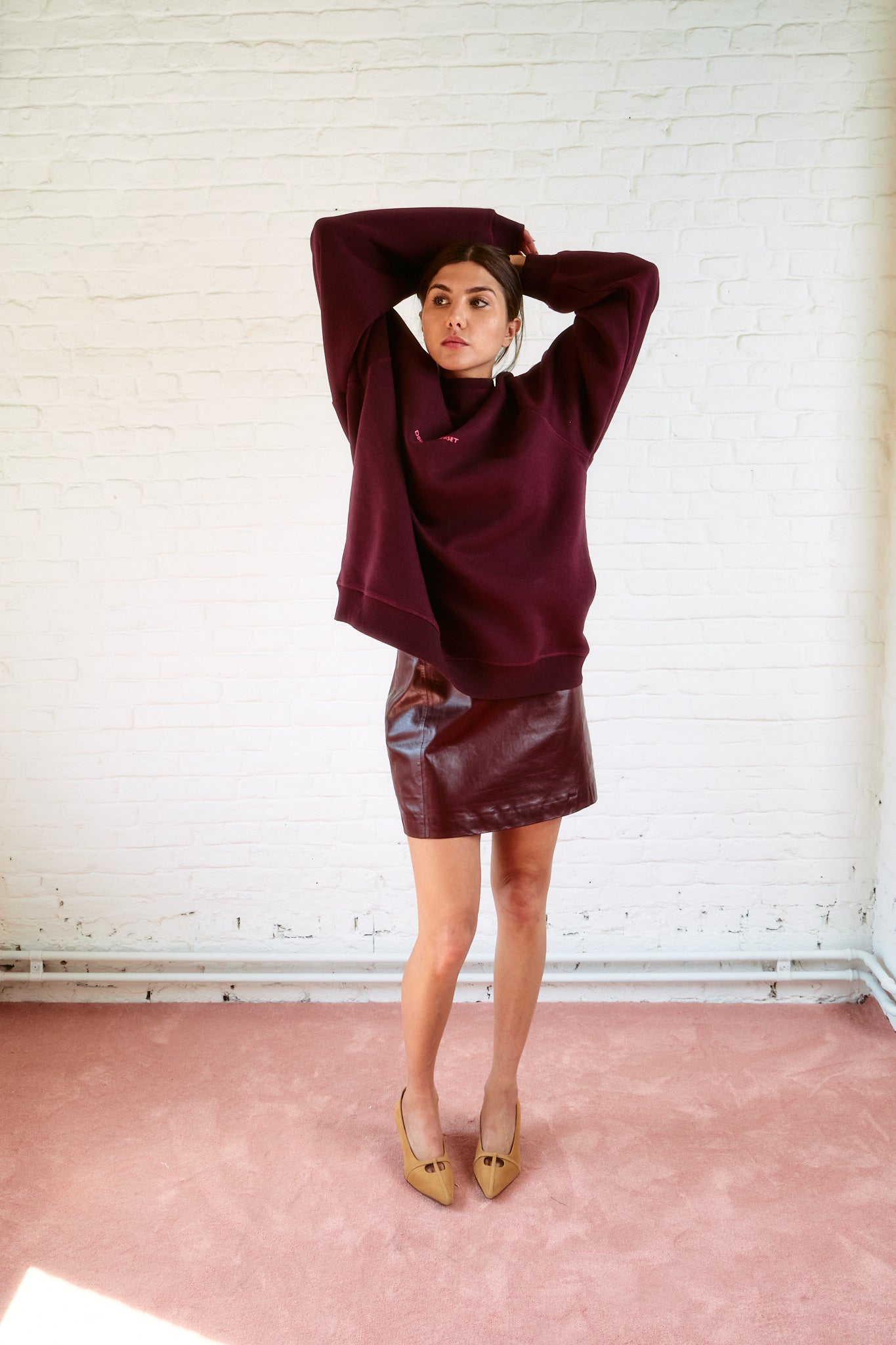 The Oversize Sweat I Plum