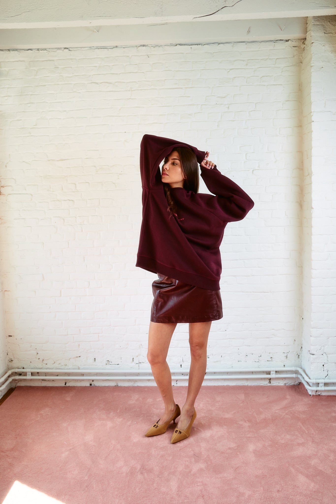 The Oversize Sweat I Plum