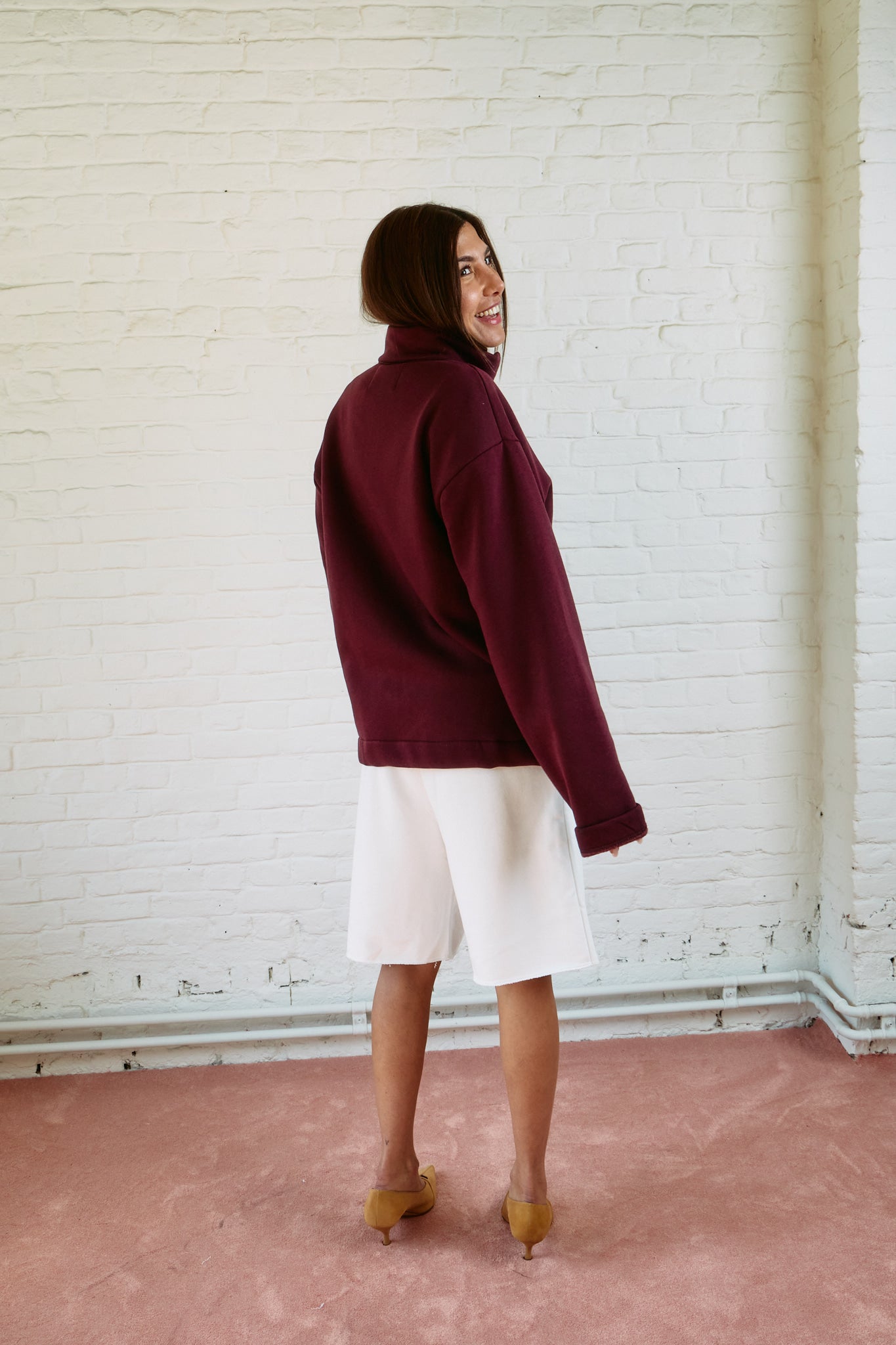 The Unisex Zip Vest I Plum