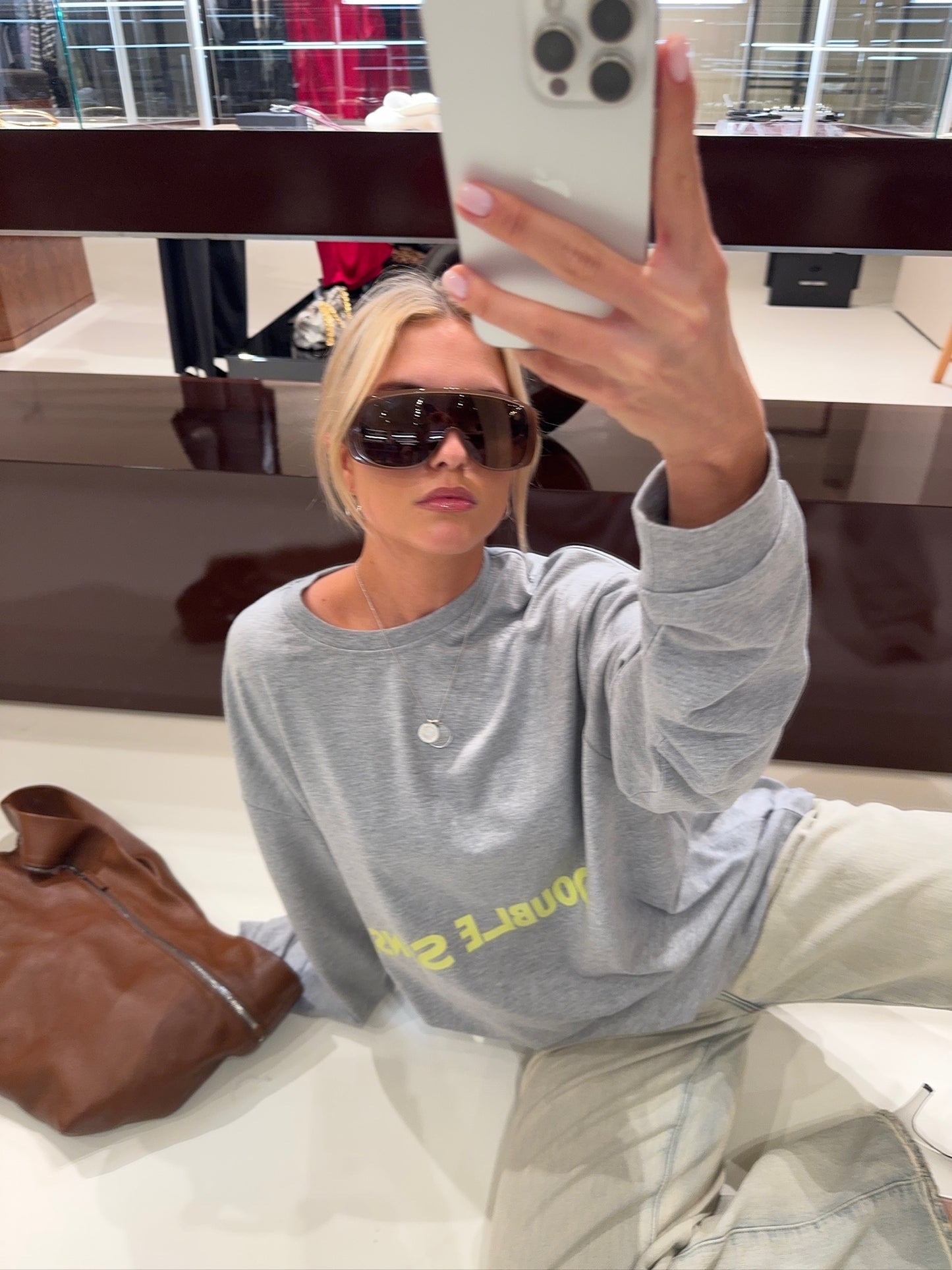 The Unisex Long Sleeve I Grey/Yellow