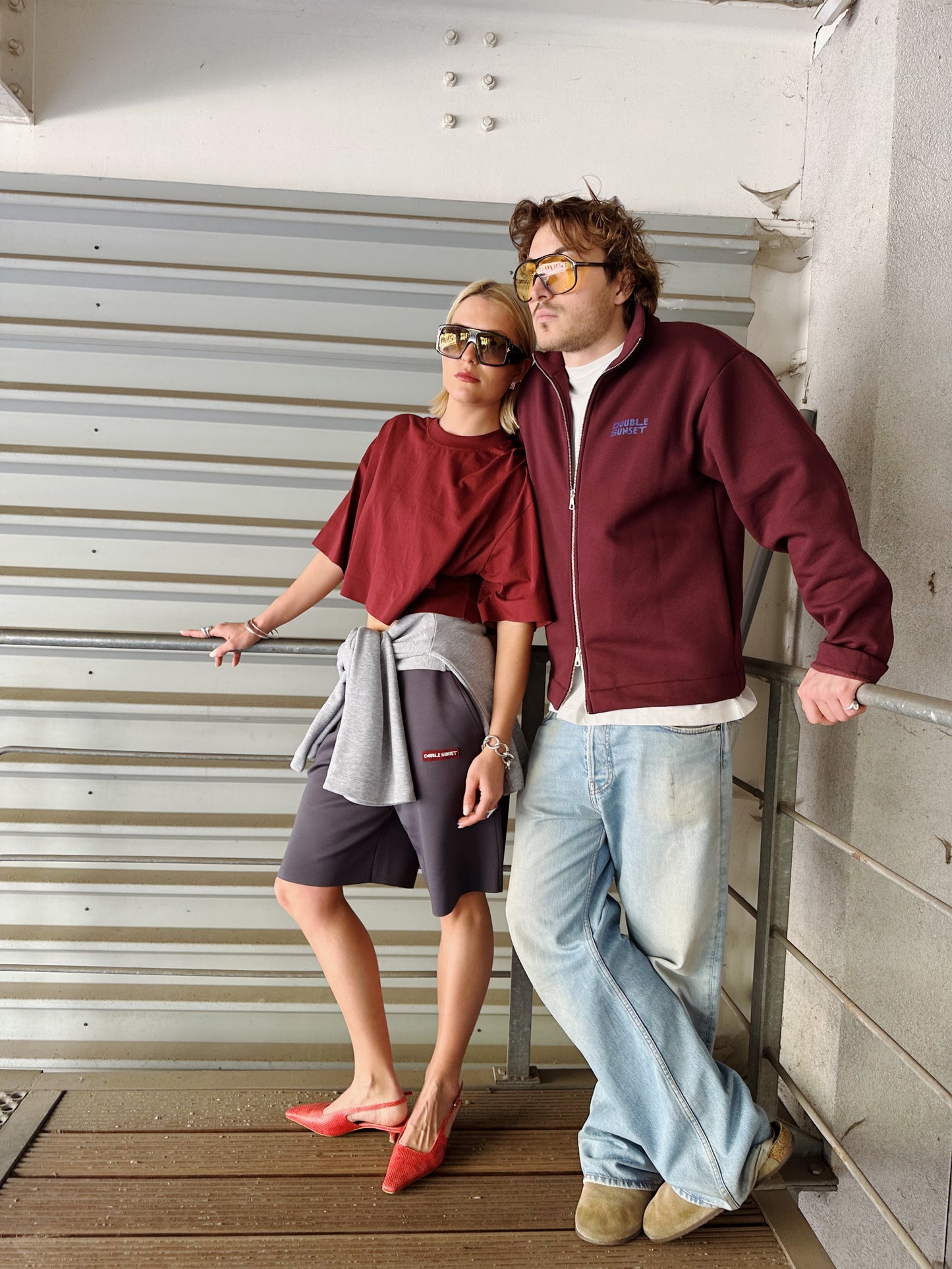 The Unisex Zip Vest I Plum