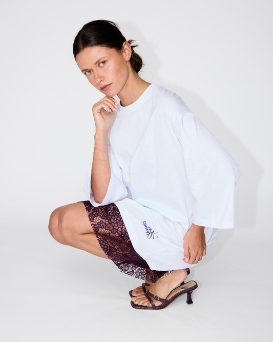 The Lace Detail Dress I White