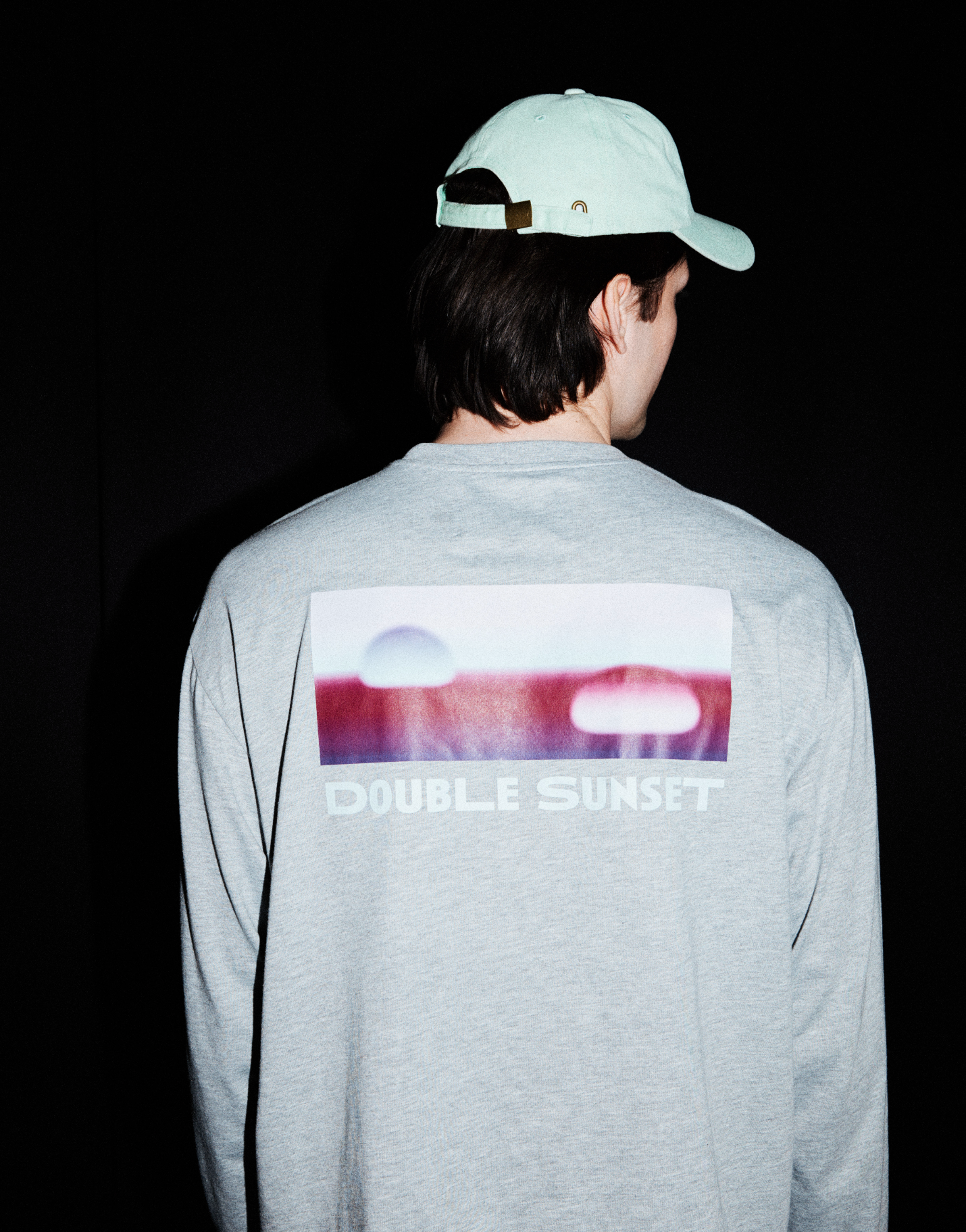 The Unisex Long Sleeve I Grey - Purple