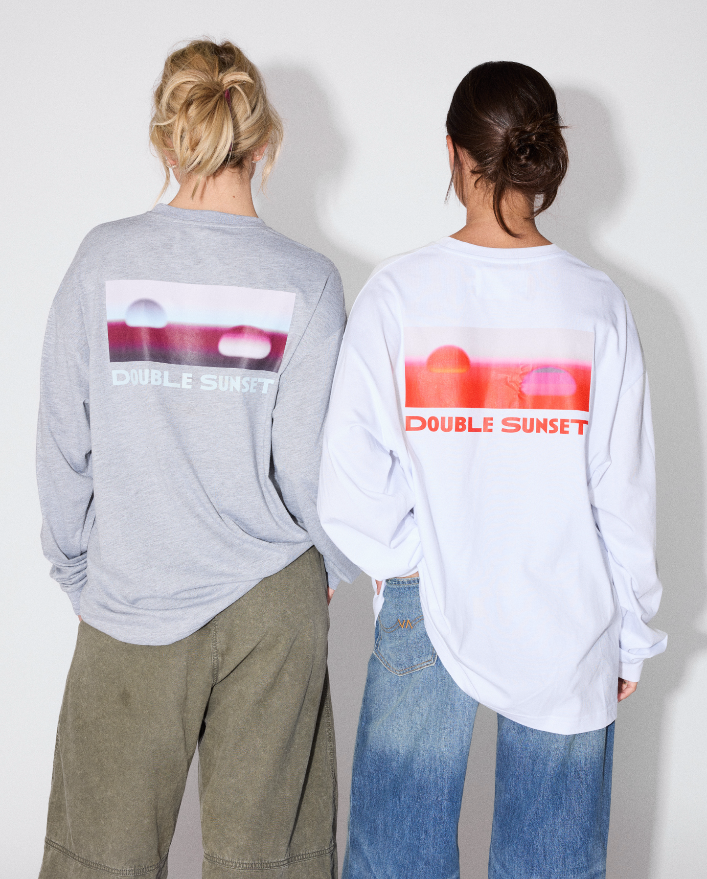 The Unisex Long Sleeve I Grey - Purple