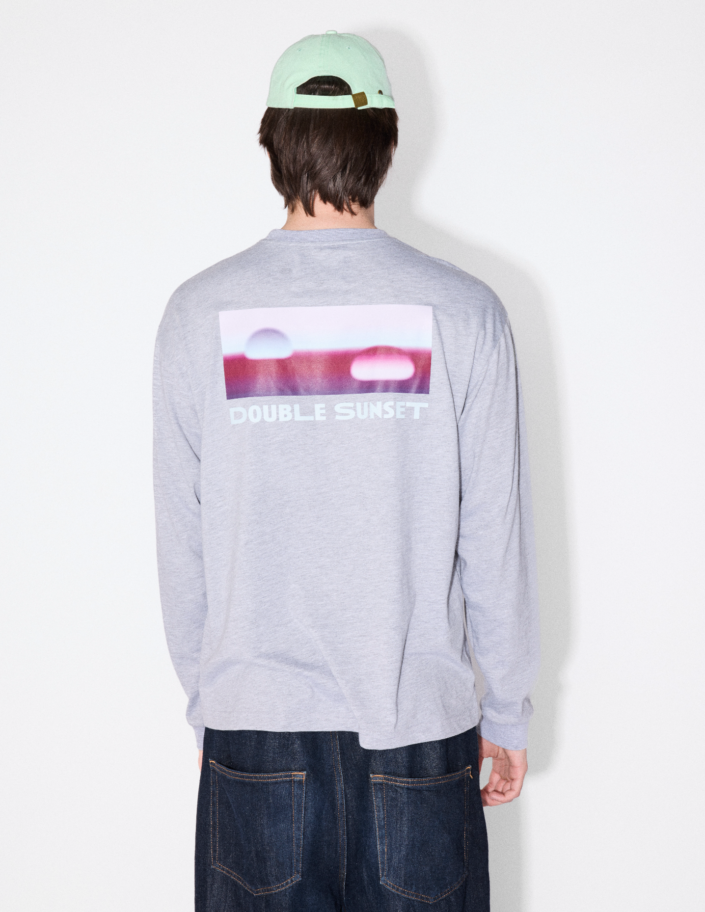 The Unisex Long Sleeve I Grey - Purple