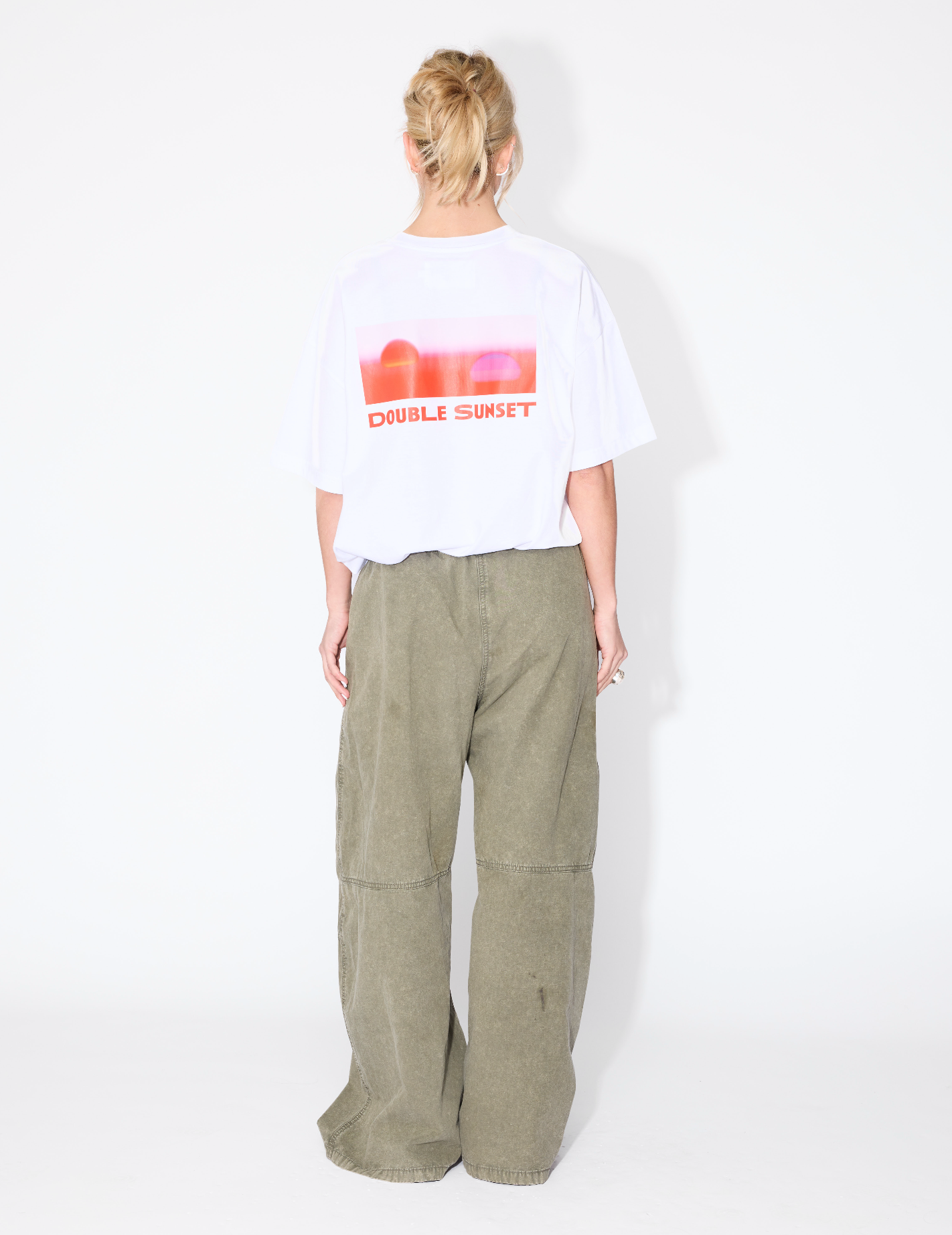 The Unisex T I White - Red