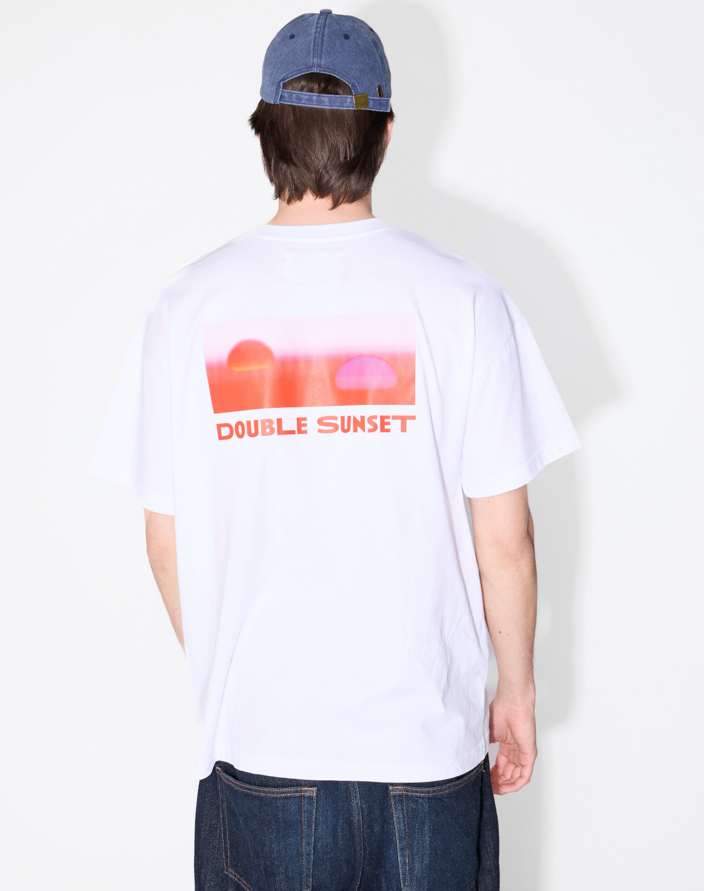 The Unisex T I White - Red